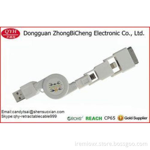 Retractable 3 In 1 Multi Usb Extension Data Sync Charger Ca